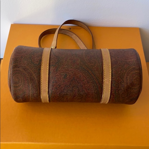 Auth. ETRO Paisly Barrel bag Vintage Tote - Picture 4 of 12